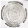 Image 2 : El Salvador, 1 peso, 1908CAM, encapsulated NGC MS 62.