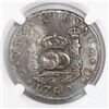 Image 2 : Guatemala, pillar 4 reales, Charles III, 1769P, encapsulated NGC VF details / mount removed, ex-Rich