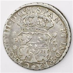 Guatemala, pillar 4 reales, Charles III, 1771P, ex-Richard Stuart.