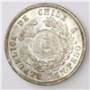 Image 2 : Guatemala, 1 peso, "1/2 real" counterstamp of 1894 on a Santiago, Chile, 1 peso, 1877.