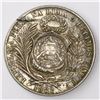 Image 2 : Guatemala, 1 peso, "1/2 real" counterstamp of 1894 on a Lima, Peru, 1 sol, 1882BF.