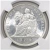 Image 1 : Guatemala, 1 peso, 1895, encapsulated NGC MS 62.