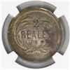 Image 2 : Guatemala, 2 reales, 1873P, encapsulated NGC MS 63.
