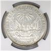 Image 2 : Haiti, 1 gourde, 1887, encapsulated NGC AU 55.