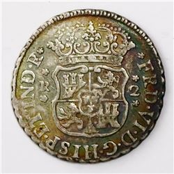 Mexico City, Mexico, pillar 2 reales, Ferdinand VI, 1751M.