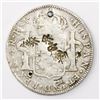 Image 2 : Mexico City, Mexico, bust 4 reales, Charles III, 1786FM, with chopmarks as from circulation in Asia.