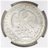 Image 2 : Guanajuato, Mexico, cap-and-rays 8 reales, 1854PF, encapsulated NGC AU 58.