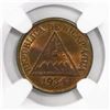Image 1 : Nicaragua (Philadelphia mint), bronze 1/2 centavo, 1934, encapsulated NGC MS 65 BN, finest and only 