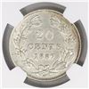 Image 2 : Lot of three Nicaragua coins of 1887H in NGC slabs: 20c MS 61; 10c UNC details / surface hairlines; 