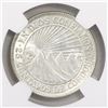 Image 2 : Lot of five Nicaragua silver minors in NGC slabs: 25c 1936 AU 58; 10c 1927 MS 62, 1928 MS 65, 1935 M