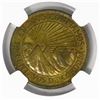 Image 2 : Nicaragua, brass 10 centavos, 1943, encapsulated NGC MS 65, ex-Richard Stuart.