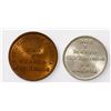 Image 2 : Lot of two Panama coins of 1940: copper-nickel 2-1/2 centesimos; bronze 1-1/4 centesimos; ex-Richard
