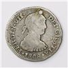 Image 1 : Lima, Peru, bust 1/2 real, Ferdinand VII transitional ("imaginary" bust), 1808JP, very rare.