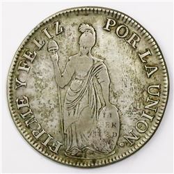 Cuzco, Peru, 4 reales, 1836B, ex-Almanzar.