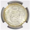 Image 2 : Lima, Peru, 1/2 sol, 1915FG JR, encapsulated NGC MS 66.