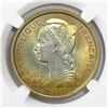Image 1 : Reunion, copper-nickel essai 2 francs, 1948, encapsulated NGC MS 67, finest known in NGC census.