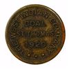 Image 1 : St. Thomas, U.S. Virgin Islands, uniface copper coal token, 1920, The West Indies Company.