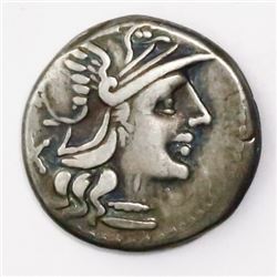 Roman, Republic, AR denarius, A. Spurilius, 139 BC.