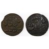 Image 2 : Lot of two Great Britain copper-alloy medals, Admiral Vernon, 1739, Porto Bello and Fort Chagre.