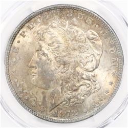 USA (Philadelphia mint), $1 Morgan, 1878, strong 7/8 tail feathers, VAM-38, encapsulated PCGS MS 62.