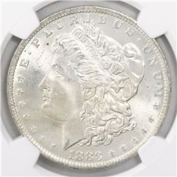 USA (New Orleans mint), $1 Morgan, 1883-O, VAM-21A, encapsulated NGC MS 64.