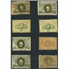 Image 1 : Lot of eight USA (Washington, D.C.), fractional notes, 1862-63.