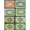Image 2 : Lot of eight USA (Washington, D.C.), fractional notes, 3-3-1863, third series.