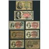 Image 1 : Lot of eight USA (Washington, D.C.), fractional notes, 1863-64.