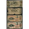 Image 1 : Lot of four Georgia notes, 1858-64