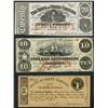 Image 1 : Lot of three Southern obsolete notes, 1860-63.