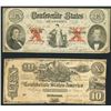 Image 1 : Lot of two Richmond, CSA, $10, 2-9-1861.
