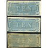 Image 8 : Lot of fifteen Richmond, CSA notes, seventh issue, 17-2-1864.