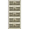 Image 2 : Havana, Cuba, El Banco Espanol de la Isla de Cuba, uncut sheet of six 10 centavos, 15-2-1897.