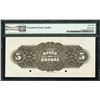 Image 2 : Hermosillo, Sonora, Mexico, Banco de Sonora, specimen 5 pesos, ND (1897-1911), certified PMG AU 58 E