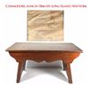 Image 1 : Mahogany stool made with wood from the Commodore wreck (1866), with Christmas day gift note from 190