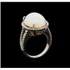 Image 4 : 8.25 ctw Opal and Diamond Ring - 14KT White Gold