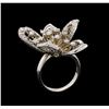Image 4 : 14KT White Gold 1.29 ctw Diamond Ring