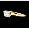 Image 1 : 0.30 ctw Diamond Solitaire Ring - 14KT Yellow Gold