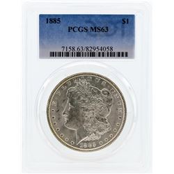 1885 PCGS MS63 Morgan Silver Dollar