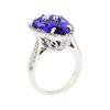 Image 5 : 7.38 ctw Tanzanite and Diamond Ring - Platinum