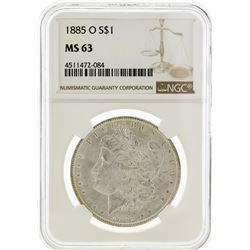 1885-O NGC MS63 Morgan Silver Dollar