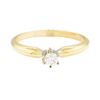 Image 2 : 0.15 ctw Diamond Solitaire Ring - 14KT Yellow Gold
