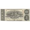 Image 1 : 1863 $10 The Confederate States of America Note T-59 CC