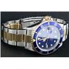 Image 4 : Rolex Two Tone Blue Submariner Men's Watch