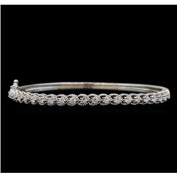 14KT White Gold 1.33 ctw Diamond Bracelet