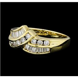 0.80 ctw Diamond Ring - 14KT Yellow Gold