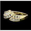 Image 1 : 0.80 ctw Diamond Ring - 14KT Yellow Gold