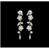 14KT White Gold 2.62 ctw Diamond Earrings