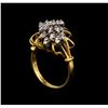 Image 4 : 0.27 ctw Diamond Ring - 14KT Yellow and White Gold