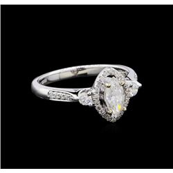 0.72 ctw Diamond Ring - 18KT White Gold